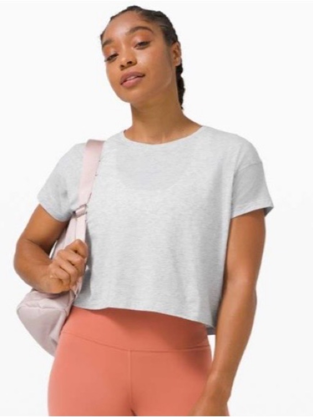 Lululemon Cates Tee in Light Grey